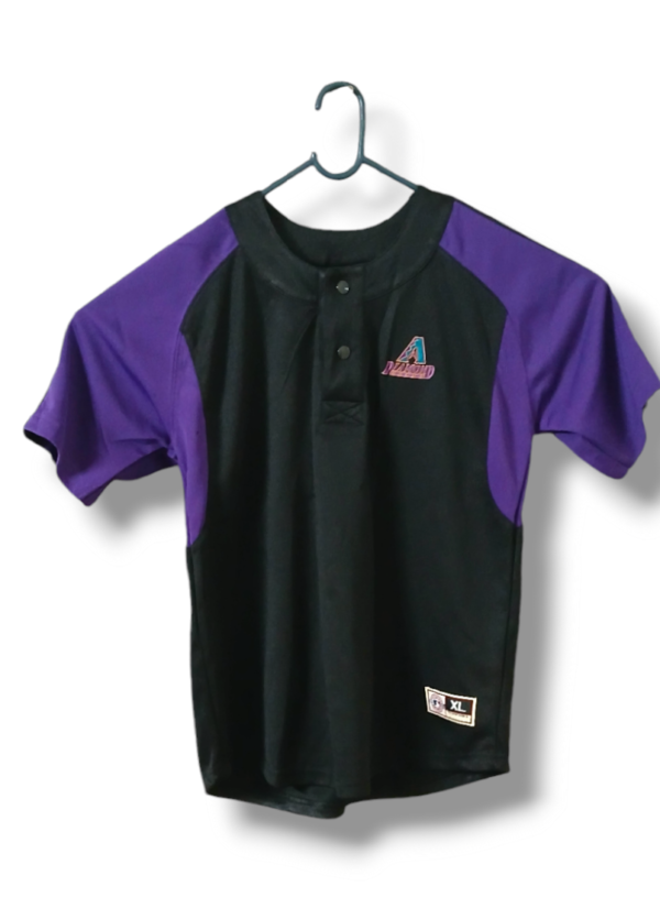 original men's major league brand (active wear embroided logo bassball jersey)
