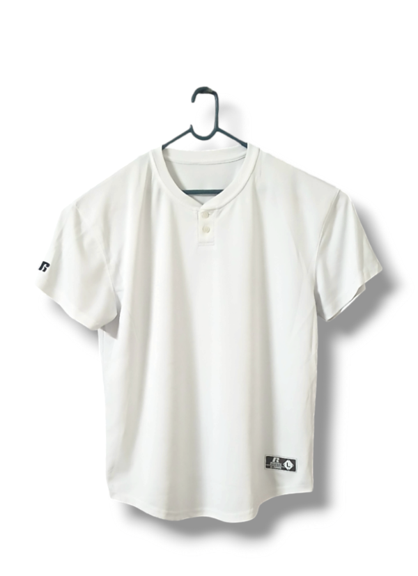 original men's Russell brand (dri power embroided logo t shirt)